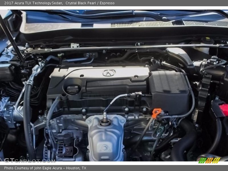 Crystal Black Pearl / Espresso 2017 Acura TLX Technology Sedan