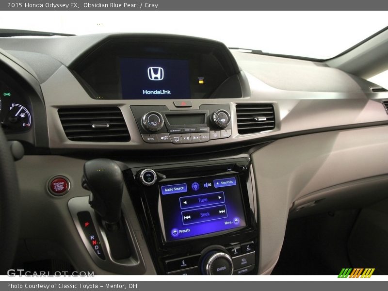 Obsidian Blue Pearl / Gray 2015 Honda Odyssey EX