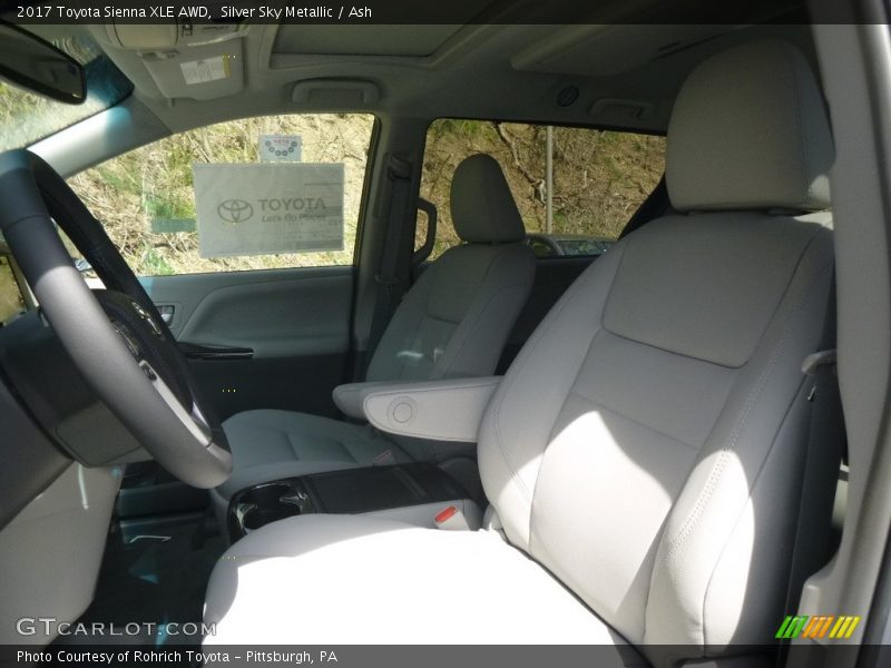 Silver Sky Metallic / Ash 2017 Toyota Sienna XLE AWD