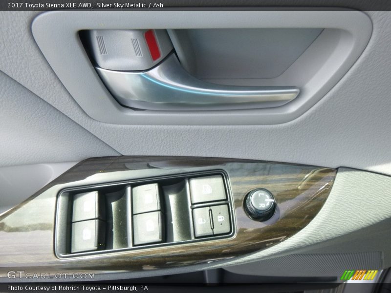 Silver Sky Metallic / Ash 2017 Toyota Sienna XLE AWD