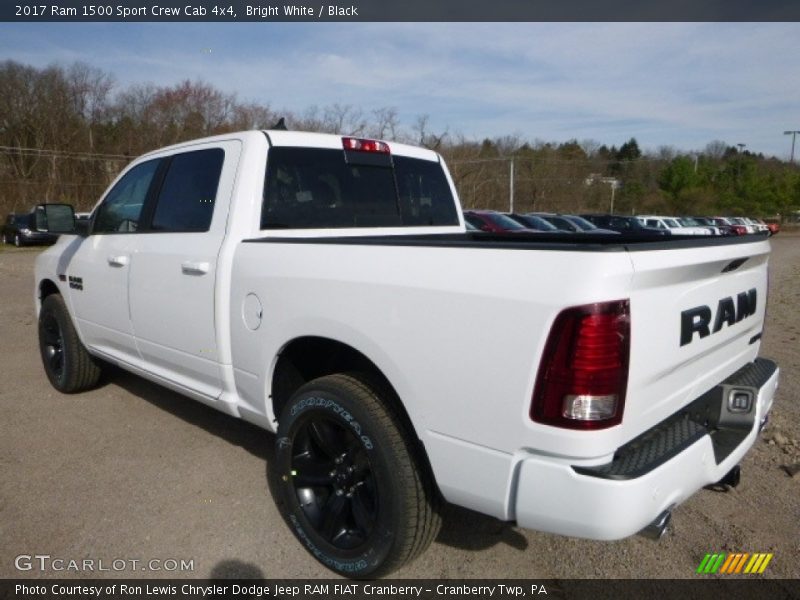 Bright White / Black 2017 Ram 1500 Sport Crew Cab 4x4