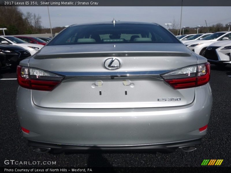 Silver Lining Metallic / Stratus Gray 2017 Lexus ES 350