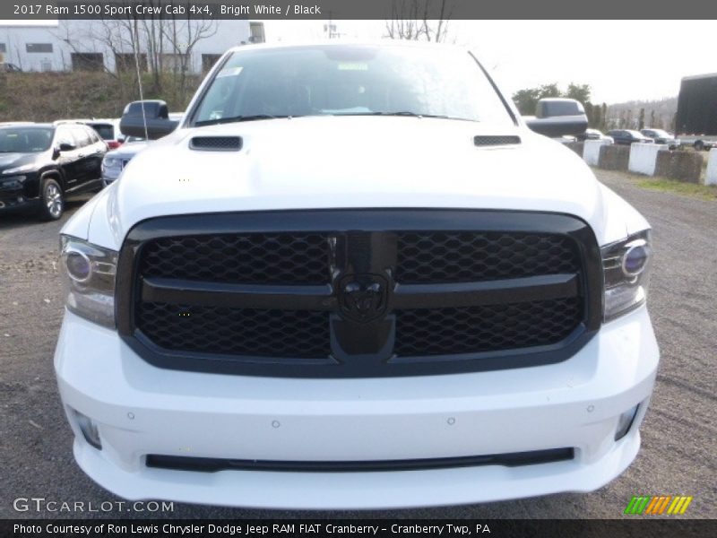 Bright White / Black 2017 Ram 1500 Sport Crew Cab 4x4