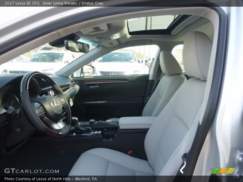 Silver Lining Metallic / Stratus Gray 2017 Lexus ES 350