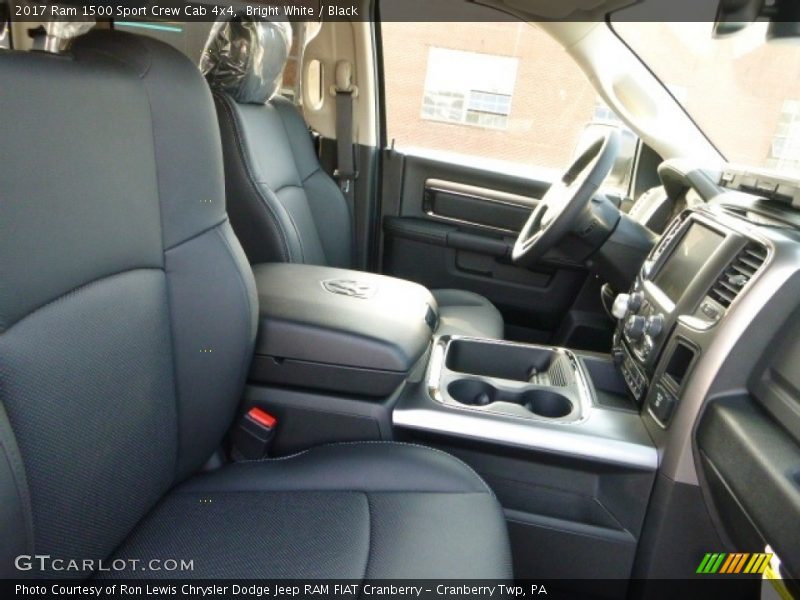 Bright White / Black 2017 Ram 1500 Sport Crew Cab 4x4