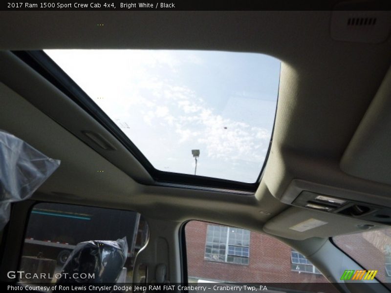 Bright White / Black 2017 Ram 1500 Sport Crew Cab 4x4