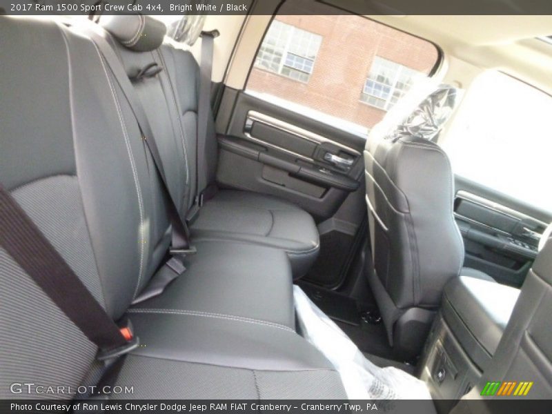 Bright White / Black 2017 Ram 1500 Sport Crew Cab 4x4