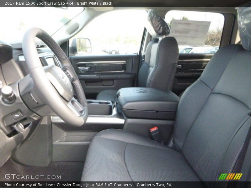 Bright White / Black 2017 Ram 1500 Sport Crew Cab 4x4