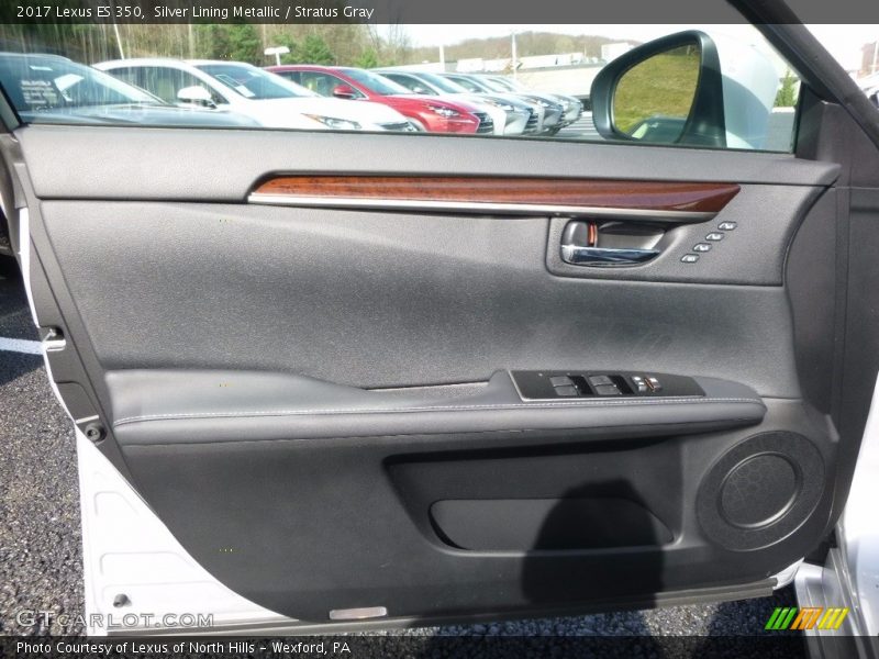 Silver Lining Metallic / Stratus Gray 2017 Lexus ES 350