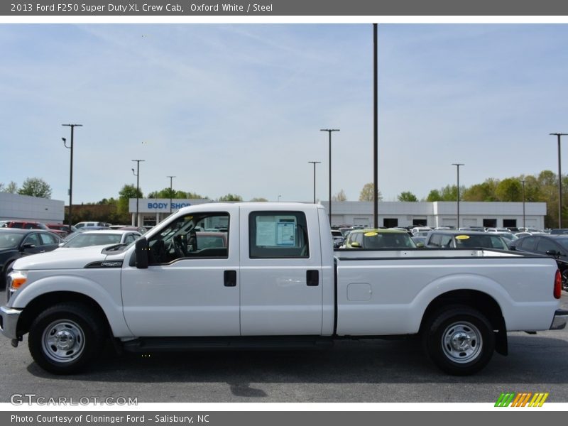 Oxford White / Steel 2013 Ford F250 Super Duty XL Crew Cab