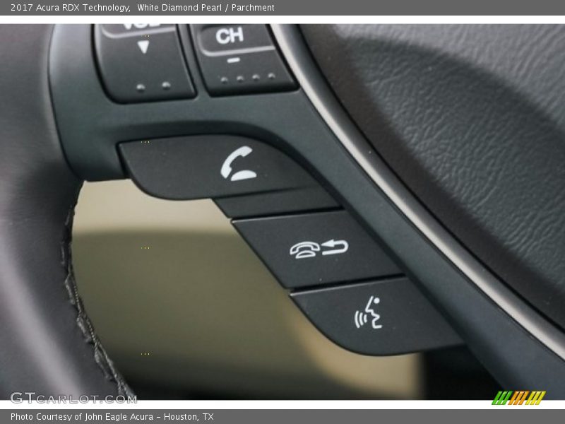 White Diamond Pearl / Parchment 2017 Acura RDX Technology