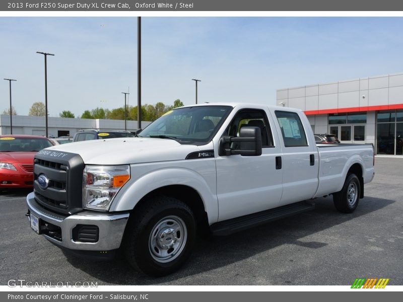 Oxford White / Steel 2013 Ford F250 Super Duty XL Crew Cab