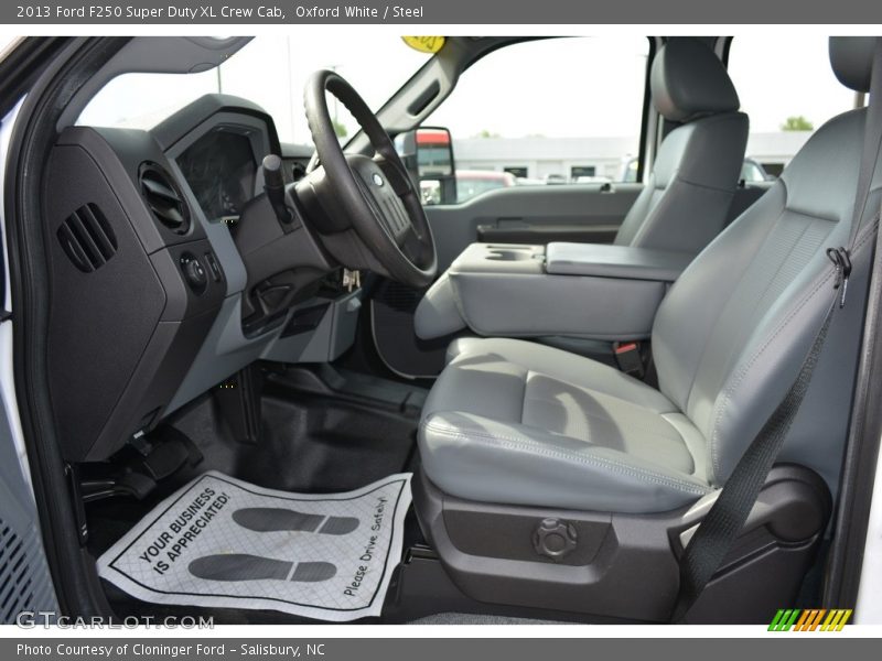 Oxford White / Steel 2013 Ford F250 Super Duty XL Crew Cab