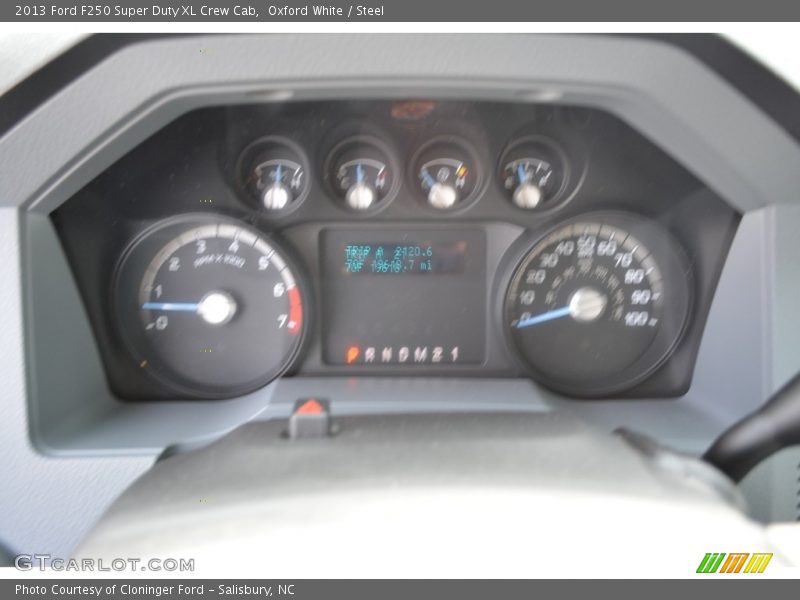 Oxford White / Steel 2013 Ford F250 Super Duty XL Crew Cab