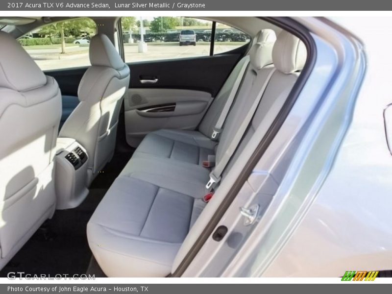 Lunar Silver Metallic / Graystone 2017 Acura TLX V6 Advance Sedan