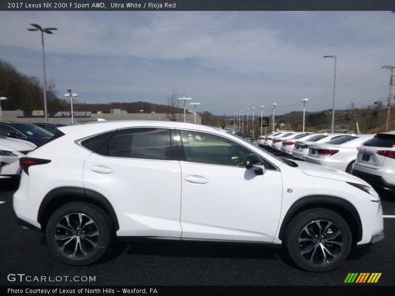 Ultra White / Rioja Red 2017 Lexus NX 200t F Sport AWD