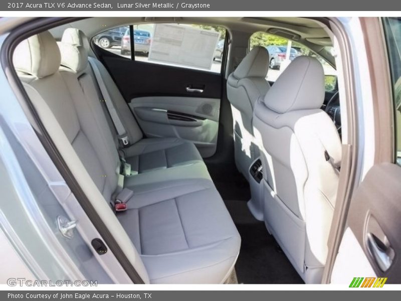 Lunar Silver Metallic / Graystone 2017 Acura TLX V6 Advance Sedan
