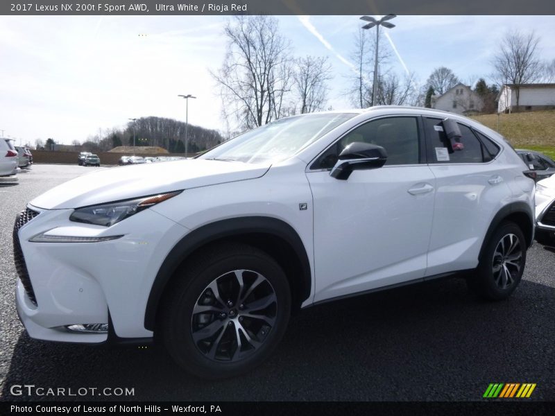 Ultra White / Rioja Red 2017 Lexus NX 200t F Sport AWD