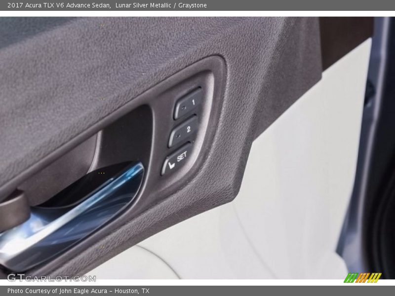 Lunar Silver Metallic / Graystone 2017 Acura TLX V6 Advance Sedan