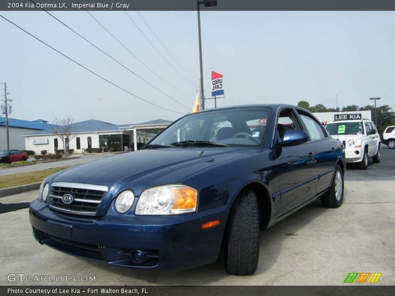 Imperial Blue / Gray 2004 Kia Optima LX