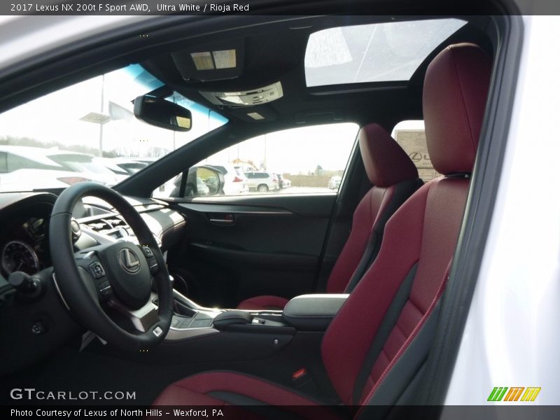 Ultra White / Rioja Red 2017 Lexus NX 200t F Sport AWD