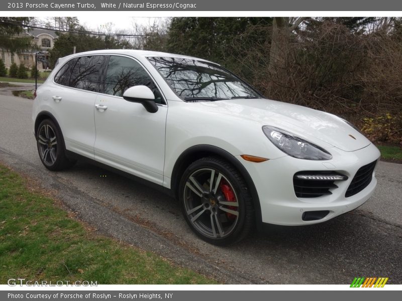 White / Natural Espresso/Cognac 2013 Porsche Cayenne Turbo