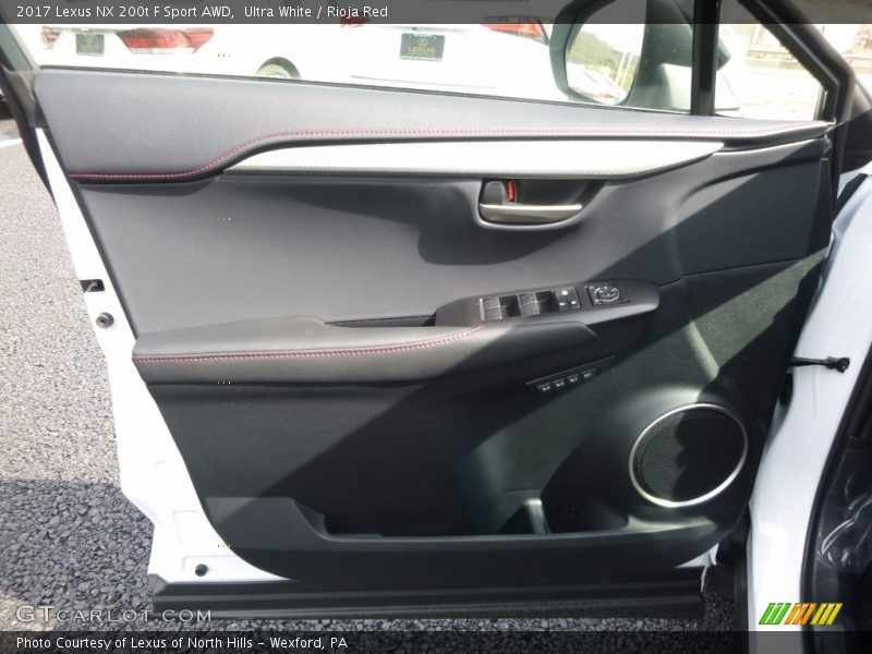 Ultra White / Rioja Red 2017 Lexus NX 200t F Sport AWD