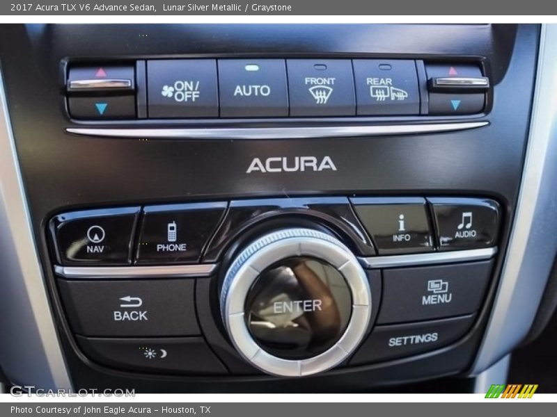 Lunar Silver Metallic / Graystone 2017 Acura TLX V6 Advance Sedan