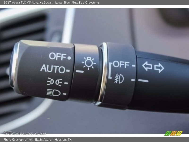 Lunar Silver Metallic / Graystone 2017 Acura TLX V6 Advance Sedan