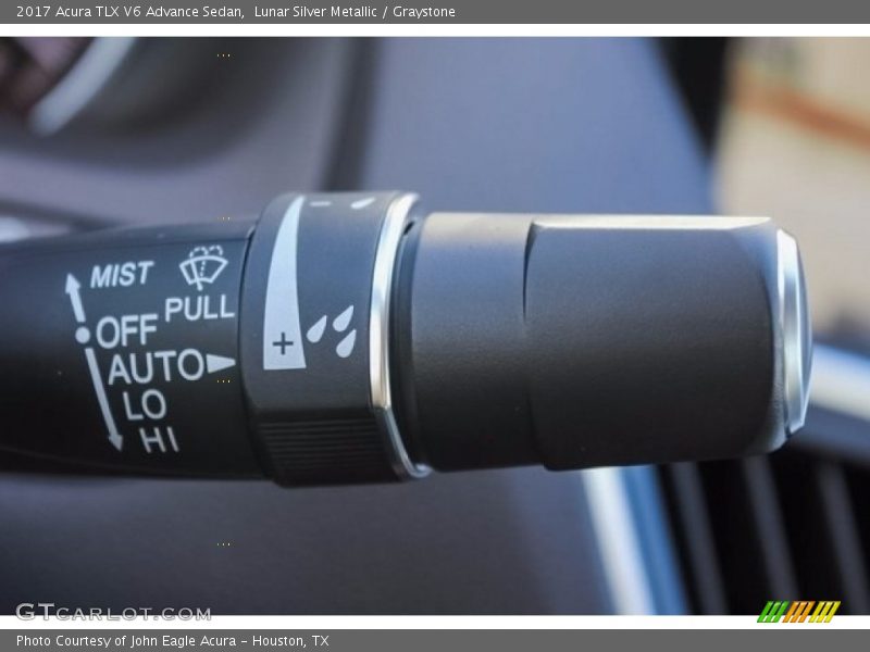 Lunar Silver Metallic / Graystone 2017 Acura TLX V6 Advance Sedan