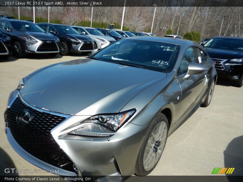 Atomic Silver / Black 2017 Lexus RC 350 F Sport AWD