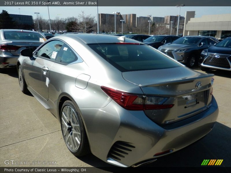 Atomic Silver / Black 2017 Lexus RC 350 F Sport AWD
