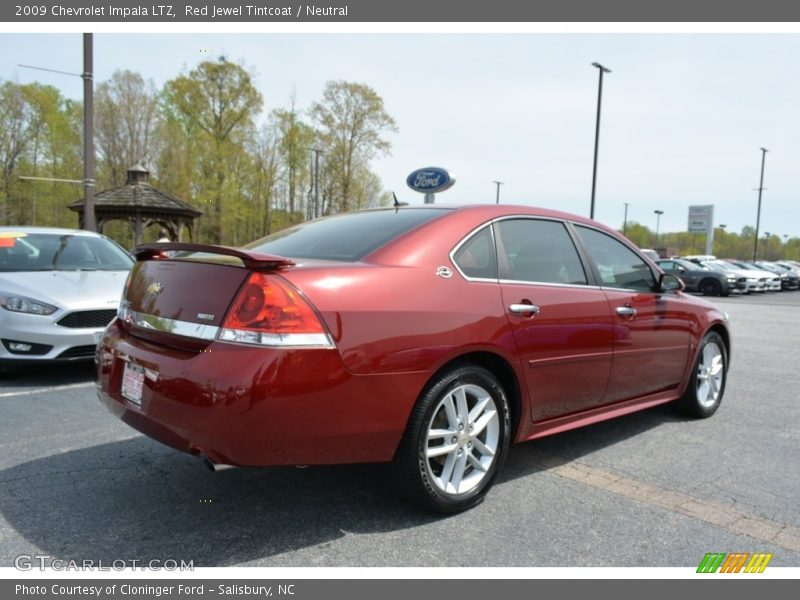Red Jewel Tintcoat / Neutral 2009 Chevrolet Impala LTZ