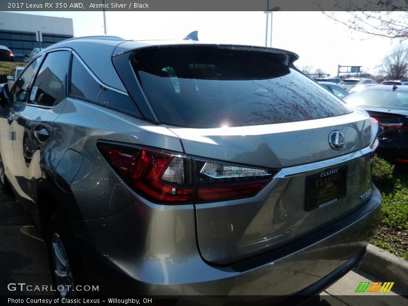 Atomic Silver / Black 2017 Lexus RX 350 AWD