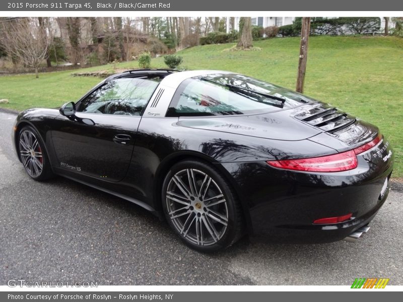 Black / Black/Garnet Red 2015 Porsche 911 Targa 4S