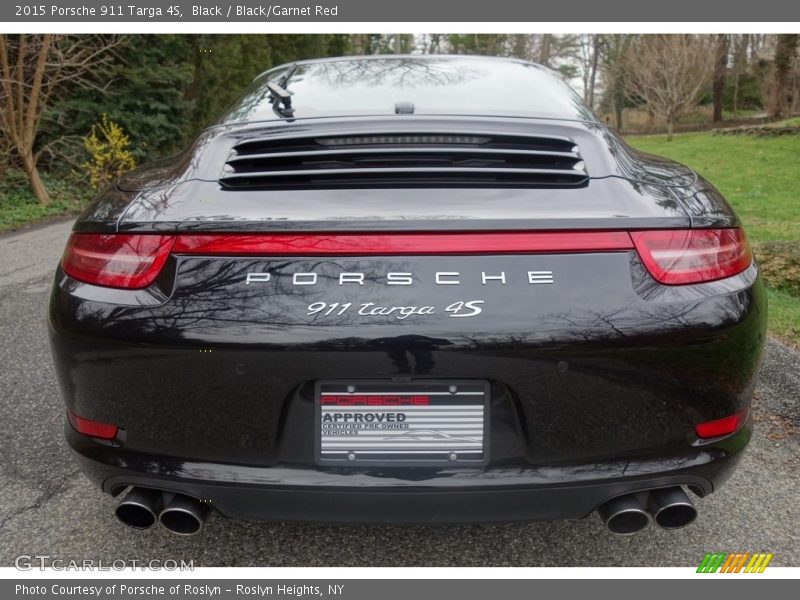 Black / Black/Garnet Red 2015 Porsche 911 Targa 4S