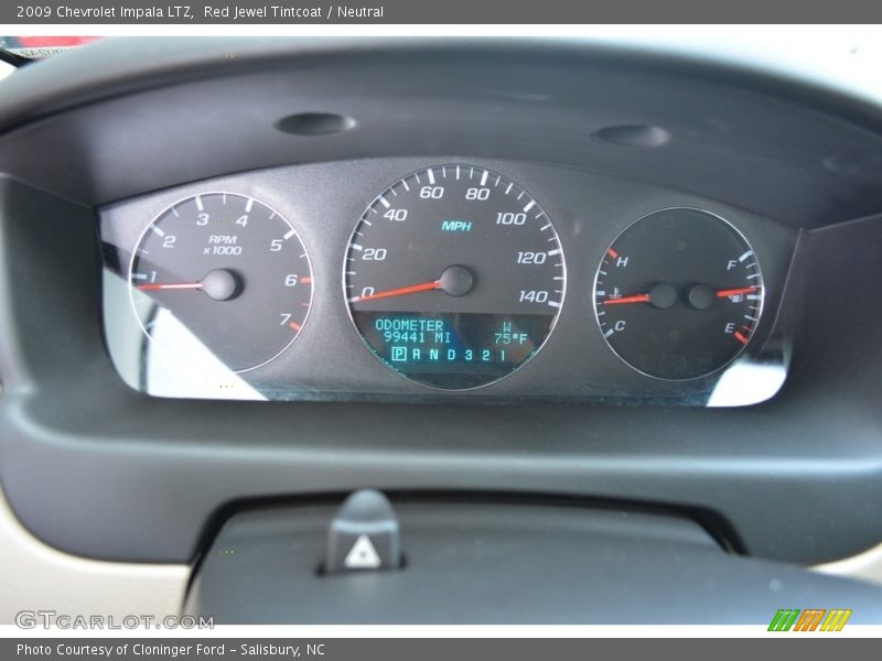Red Jewel Tintcoat / Neutral 2009 Chevrolet Impala LTZ