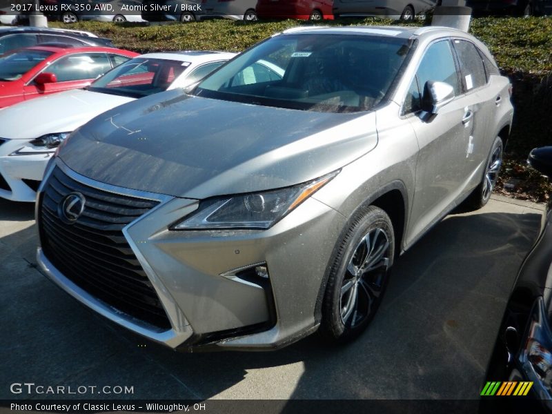 Atomic Silver / Black 2017 Lexus RX 350 AWD