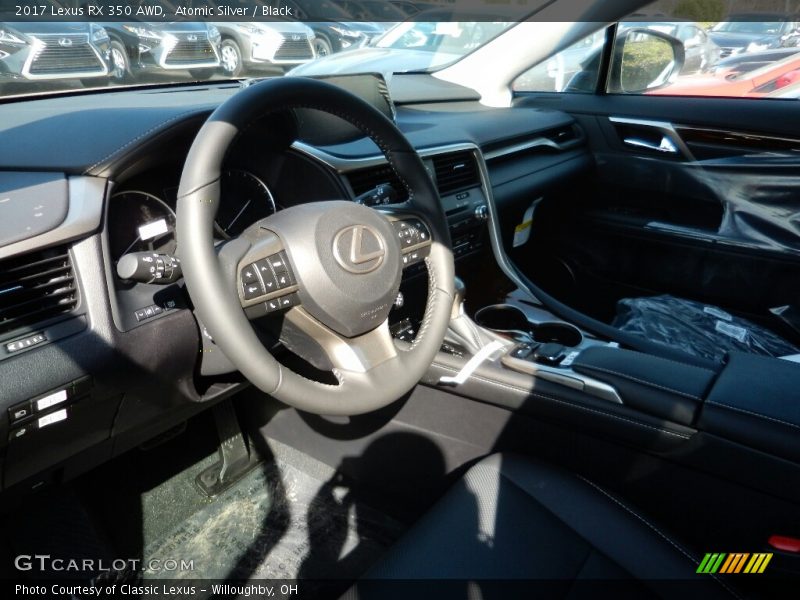 Atomic Silver / Black 2017 Lexus RX 350 AWD
