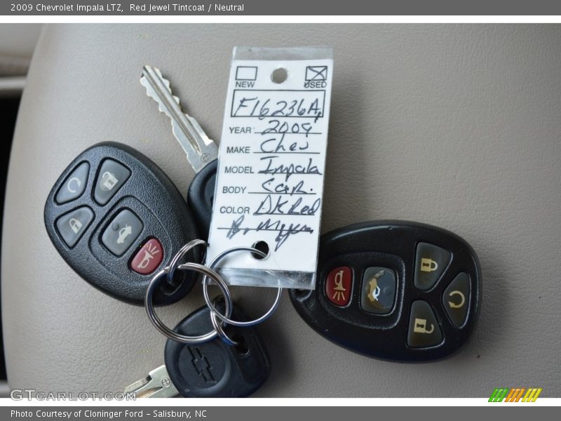 Red Jewel Tintcoat / Neutral 2009 Chevrolet Impala LTZ
