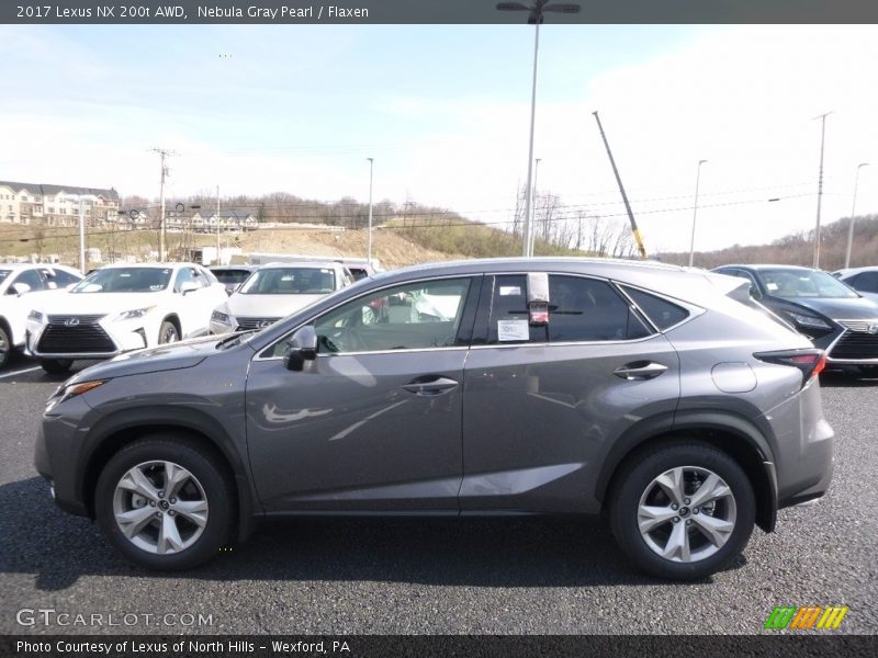 Nebula Gray Pearl / Flaxen 2017 Lexus NX 200t AWD