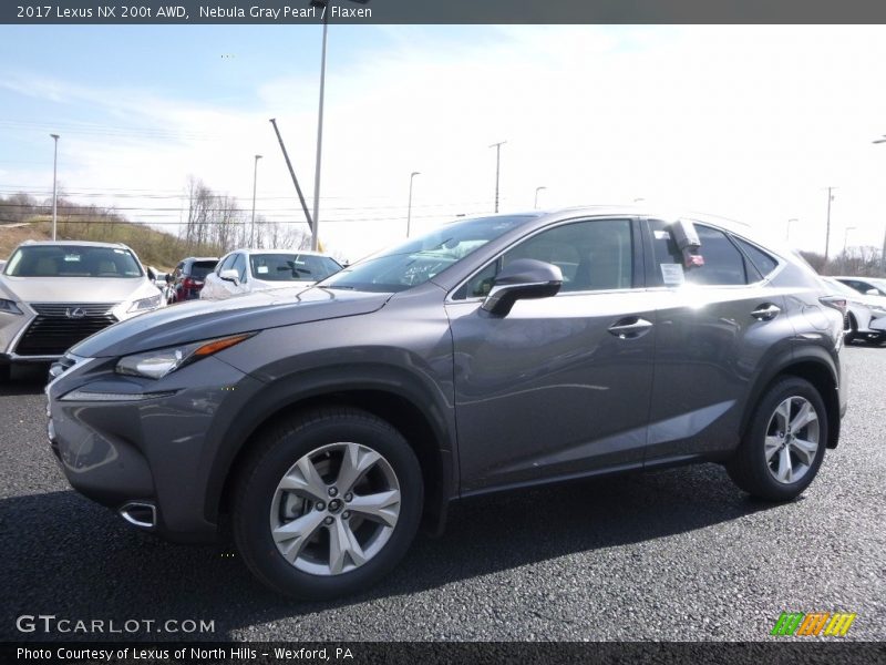 Nebula Gray Pearl / Flaxen 2017 Lexus NX 200t AWD