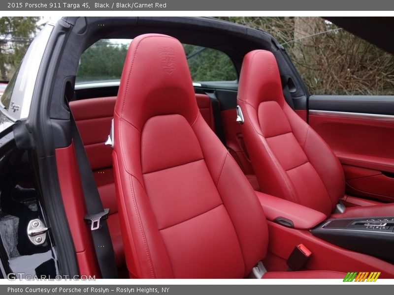 Black / Black/Garnet Red 2015 Porsche 911 Targa 4S