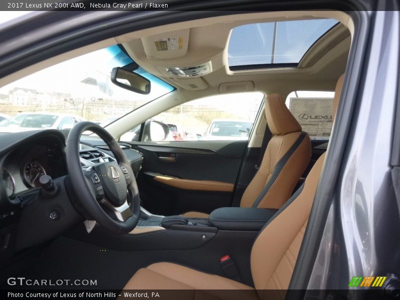 Nebula Gray Pearl / Flaxen 2017 Lexus NX 200t AWD