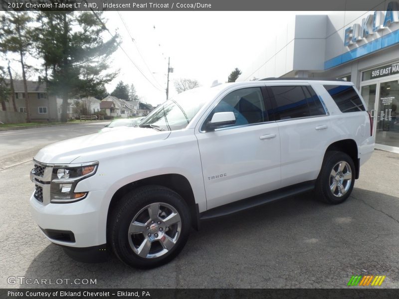 Iridescent Pearl Tricoat / Cocoa/Dune 2017 Chevrolet Tahoe LT 4WD