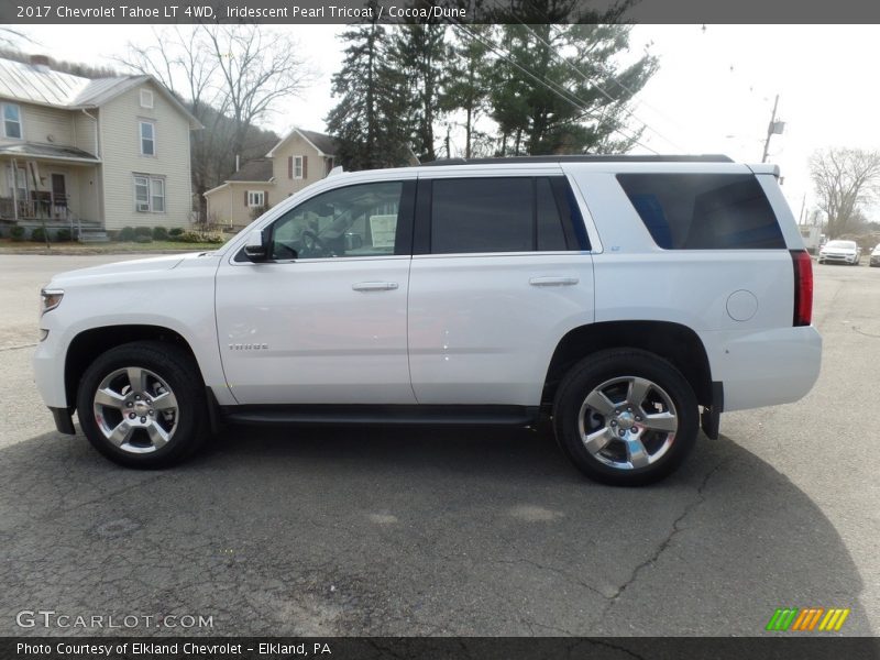 Iridescent Pearl Tricoat / Cocoa/Dune 2017 Chevrolet Tahoe LT 4WD