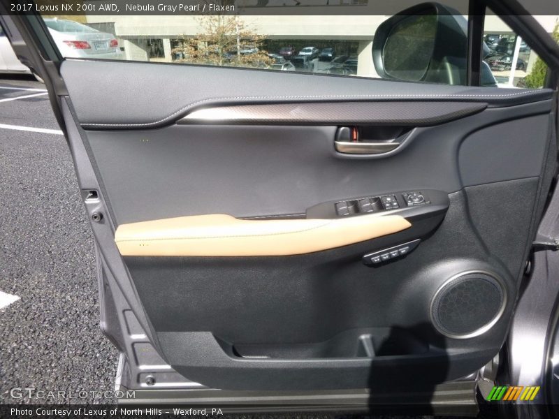 Nebula Gray Pearl / Flaxen 2017 Lexus NX 200t AWD