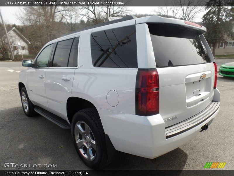 Iridescent Pearl Tricoat / Cocoa/Dune 2017 Chevrolet Tahoe LT 4WD