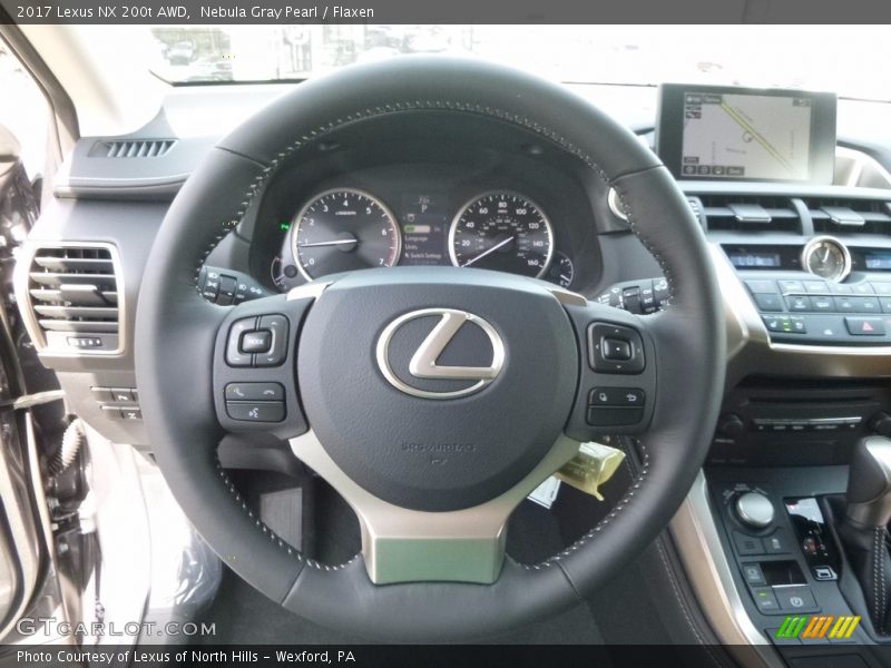 Nebula Gray Pearl / Flaxen 2017 Lexus NX 200t AWD