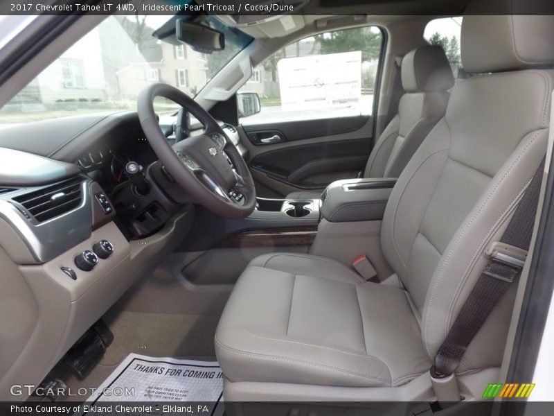 Iridescent Pearl Tricoat / Cocoa/Dune 2017 Chevrolet Tahoe LT 4WD